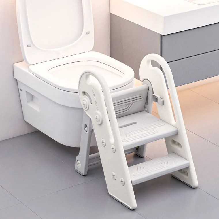 Baby Ladder Toddler Toilet Training Seat Kitchen Helper Stool Kids Foldable Learning Tower