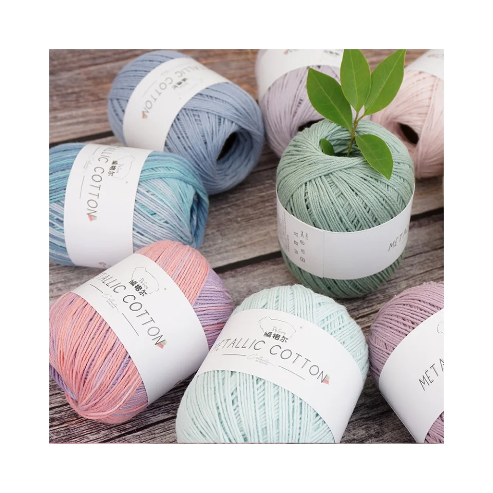 Made in China Hot Selling Spring and Summer Hand Knitted Lace Medium Chunky Crochet Fancy Yarns