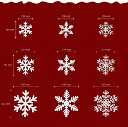 Christmas Window Decorations Christmas Window Stickers Static Snowflake Stickers Reusable Stickers