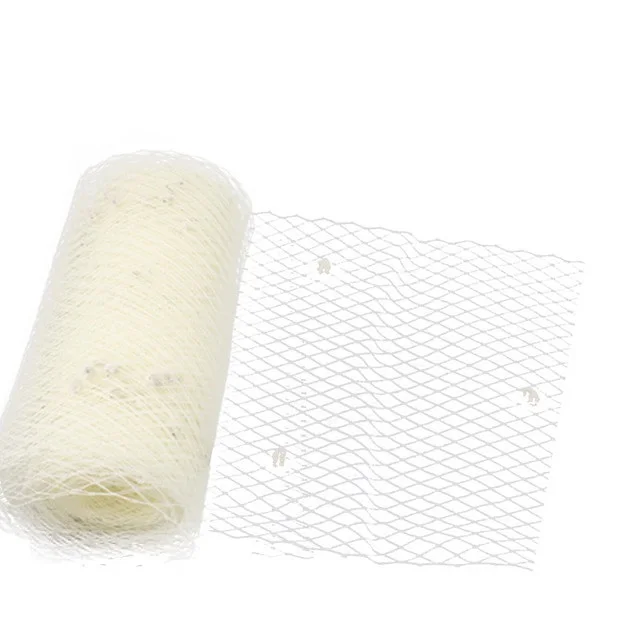 25 CM/45CM Width Birdcage Veils With Dot Bride Wedding Fascinator Hat Mesh DIY Hair Accessories Net Fabric Headwear Veillings