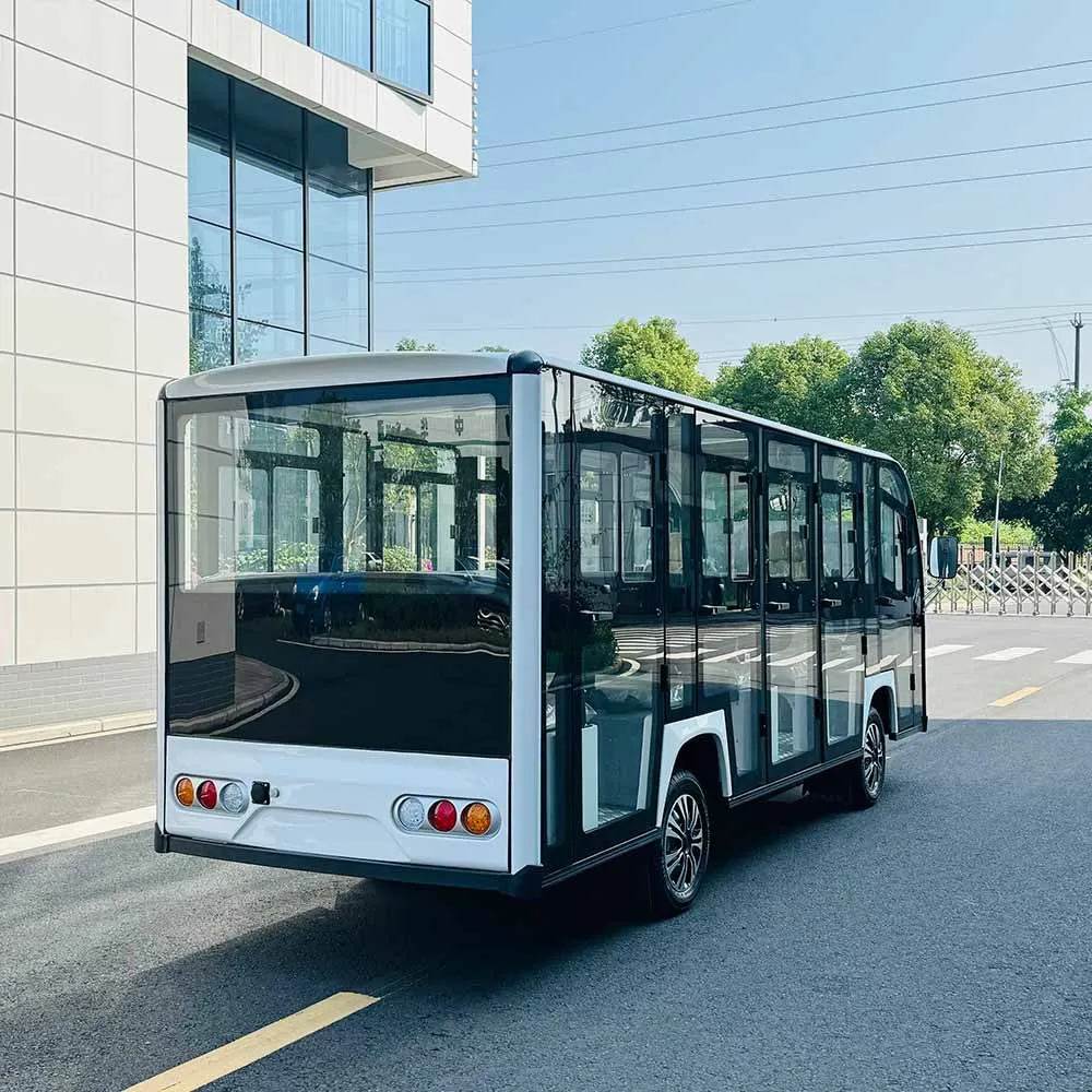 Electric Sightseeing Bus 8-17 Seater with air conditioning Tour Bus Mini electric sightseeing car for carrying passengers