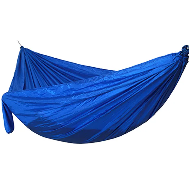 Factory Customized 100% Nylon Parachute Fabric Camping Hammock Portable Ultralight With Carry Bag