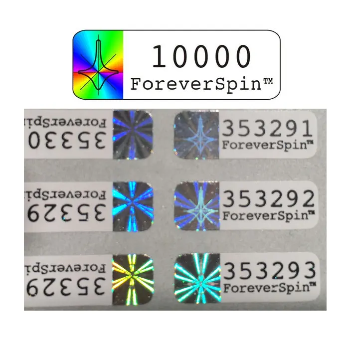Custom Euro Laser Security Holographic Sticker scratch off QR Code serial number 3d Hologram label Sticker