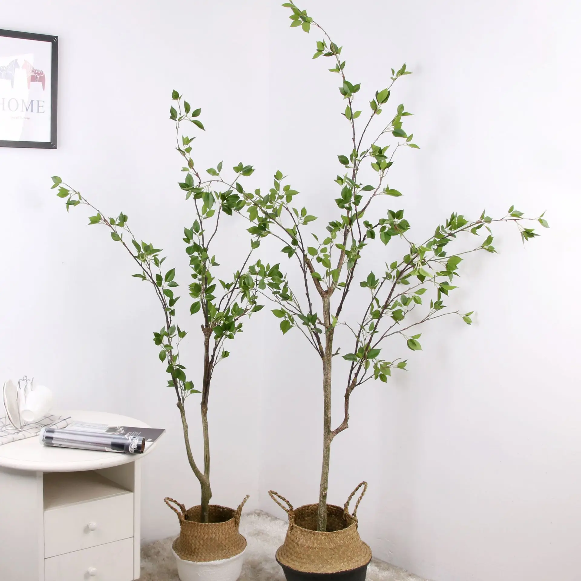 Indoor Decoration Plastic Bonsai Pot Faux Simulation Artificial Plant Trees