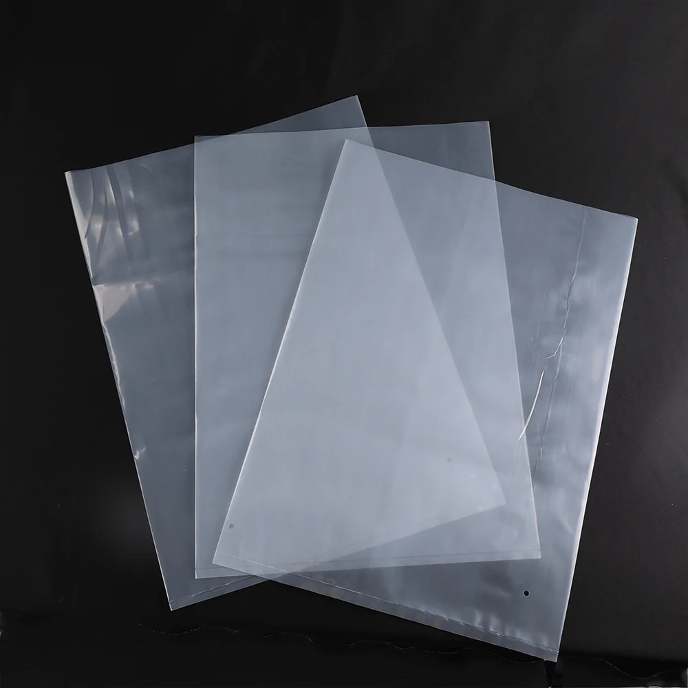 Wholesale Clear Pe flat pockets Transparent And Printing Logo Polyethylene Bag For Packaging