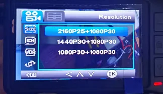 NTK96670 dual car cameras 2 channel Starlight night vision driving recorder IMX335 gps wifi nexar dashcam 4k car dash cam