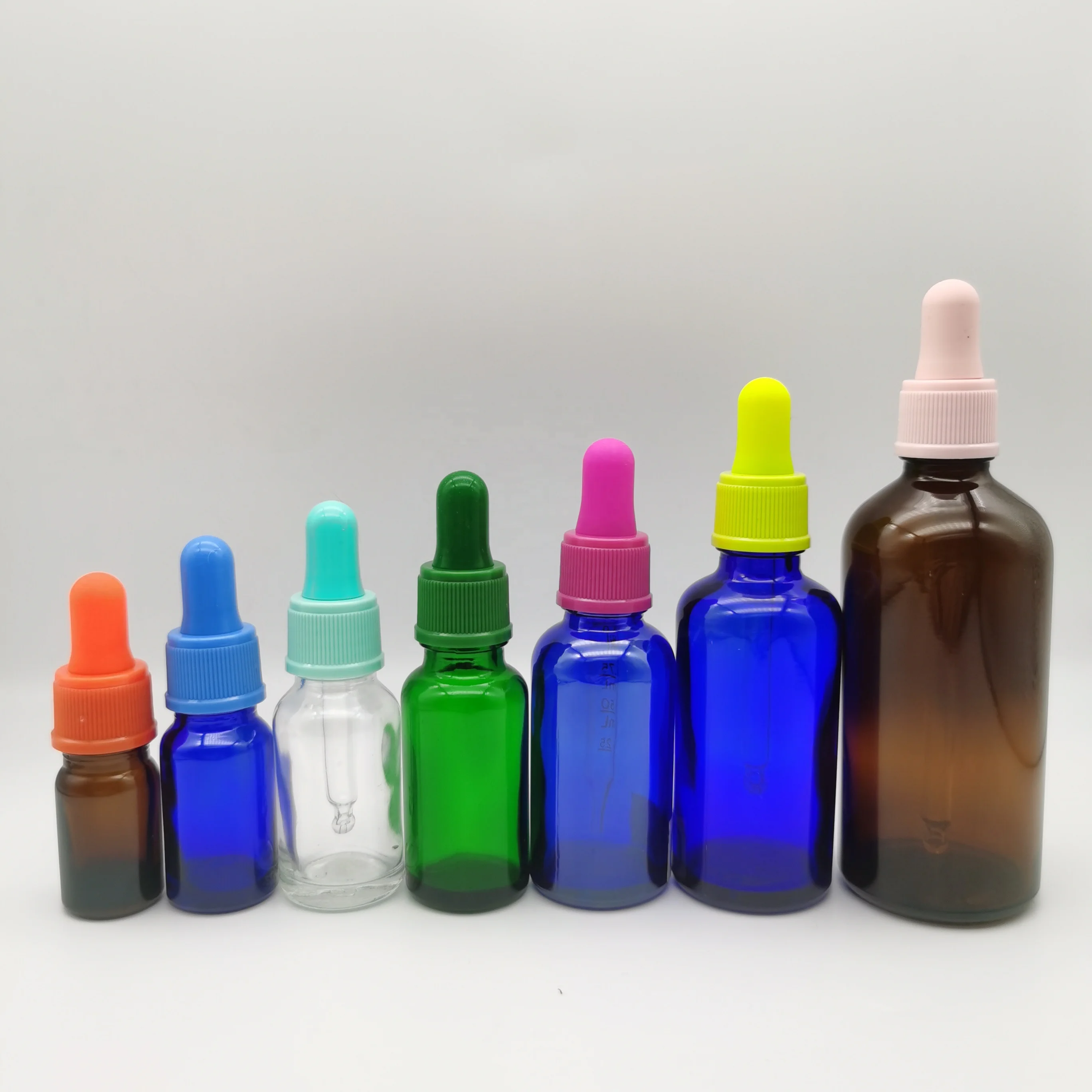 10ml brown euro glass bottle with children resistant cap with reducer for oil cosmetic packaging,amber glass spray bottle