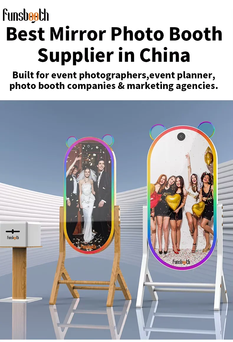 High Quality Full Color Cheap Touch Screen Photo Booth Kiosk Portable Digital Mirror Photobooth