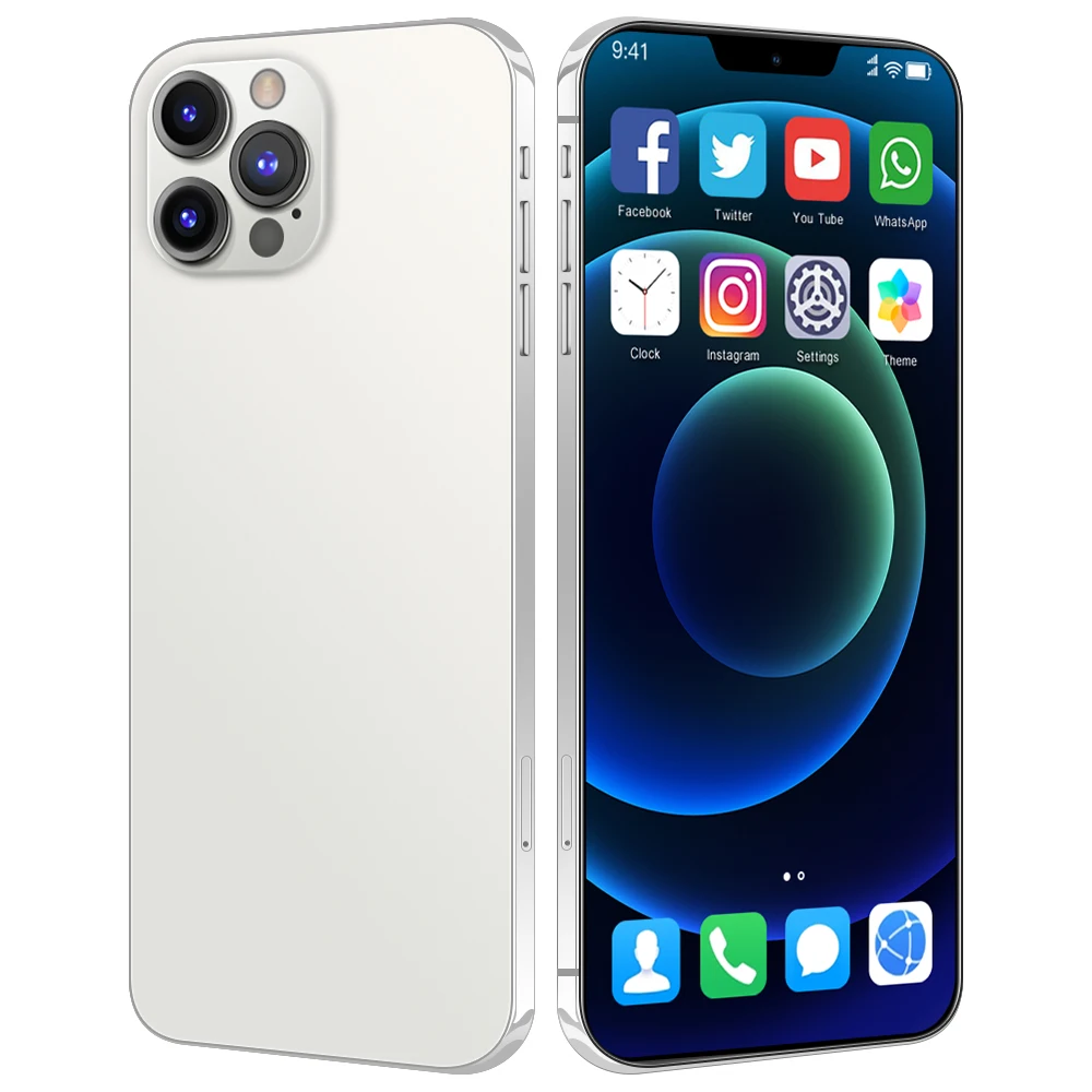 Оригинальные высококачественные смартфоны i12Pro Max мобильный телефон 6,7 полноэкранный смартфон разблокированный 4g