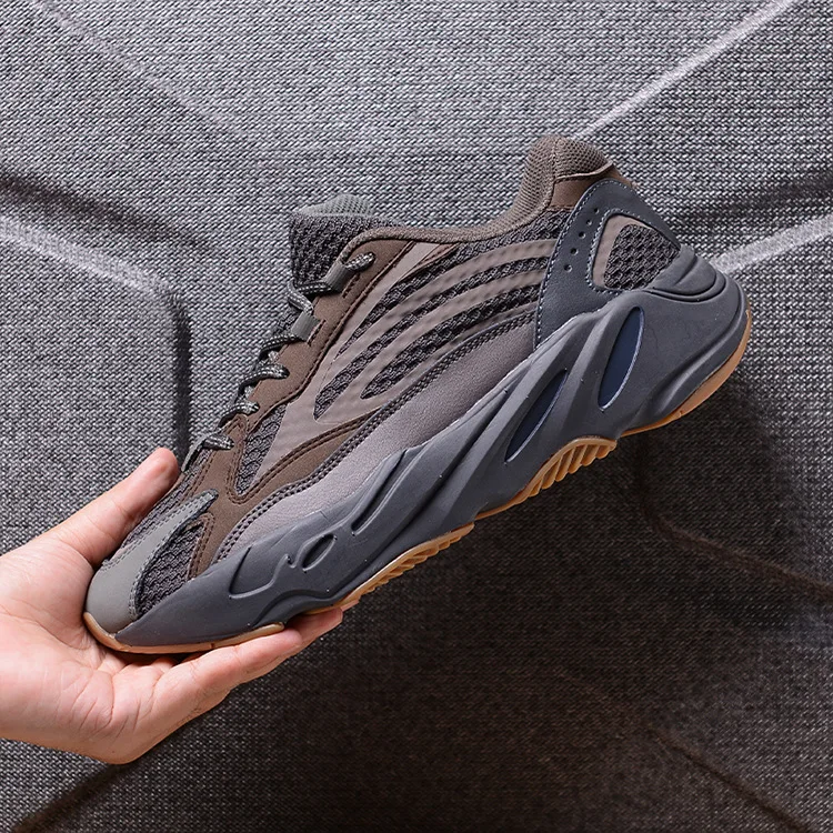 High quality Real popcorn Casual Running shoes marathon yeezy foam runner shoes for yeezy 700 v2 v3