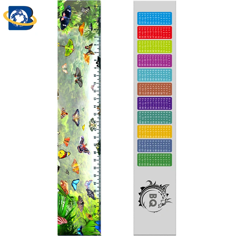 
OEM 3d lenticular Ruler Promotional Gift Stationery custom shape and design 