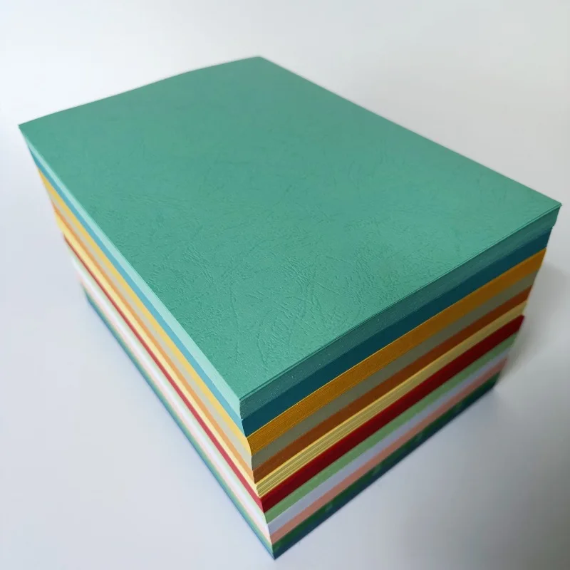 230gsm вогнутая выпуклая Тигровая кожа красочная утолщенная покрытая картонная обложка бумага A4/A3 офисная печать Тисненая Бумага