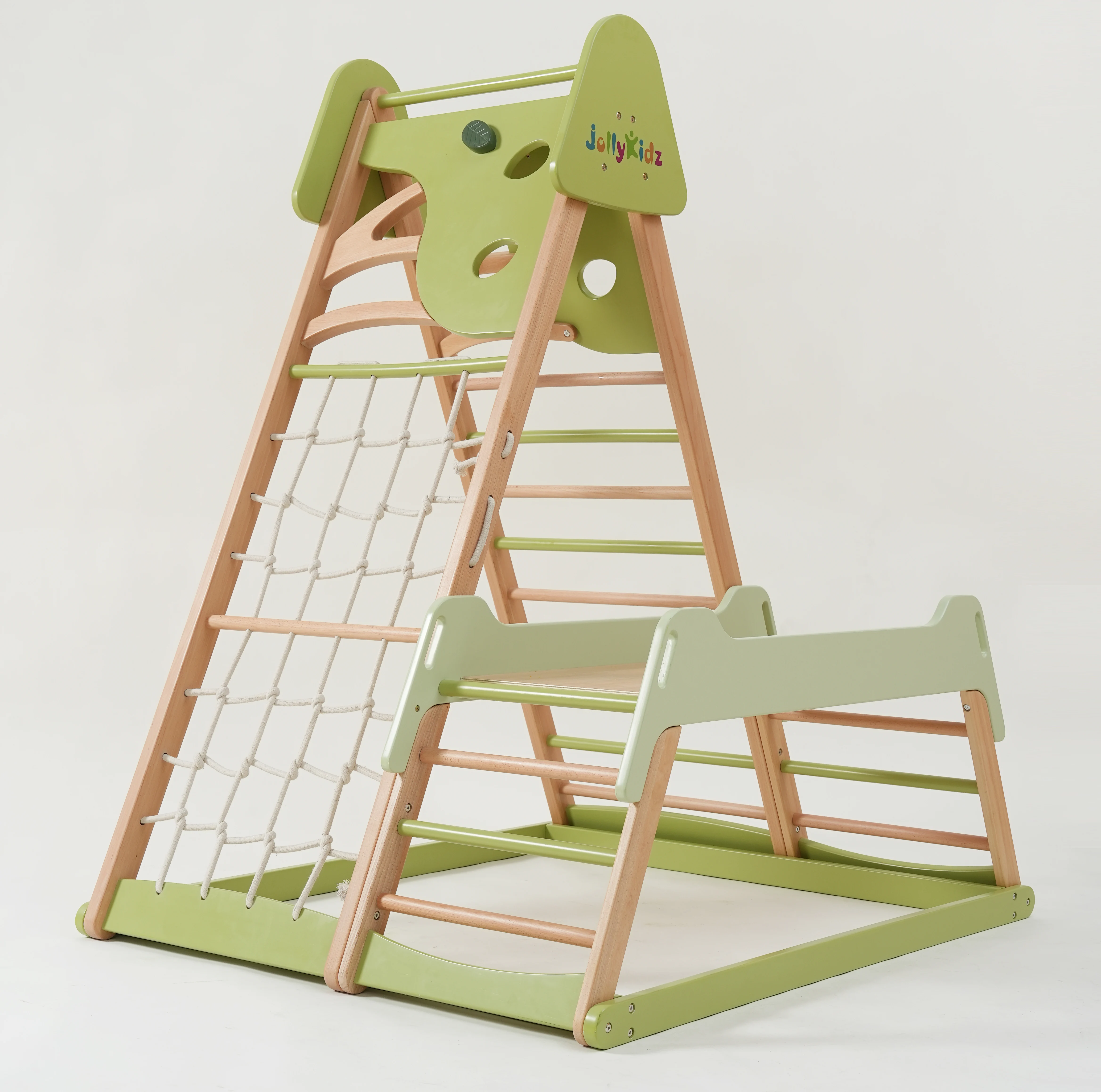 Wooden Kids Climbing Frame Ladders Toys Climb Game Indoor Climbing Arch and Ramp Frame For Children Playground