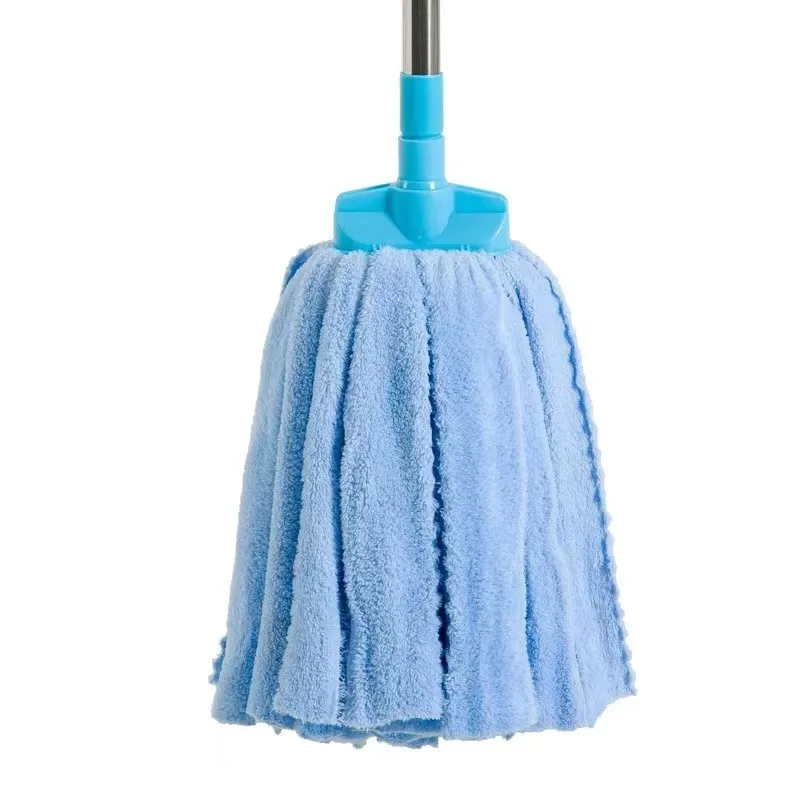 DS2001 Cotton Yarn Tile Floor Cleaning Mop Water Wring Dry and Wet Mops Self-twisting Water Microfiber Cloth Mop