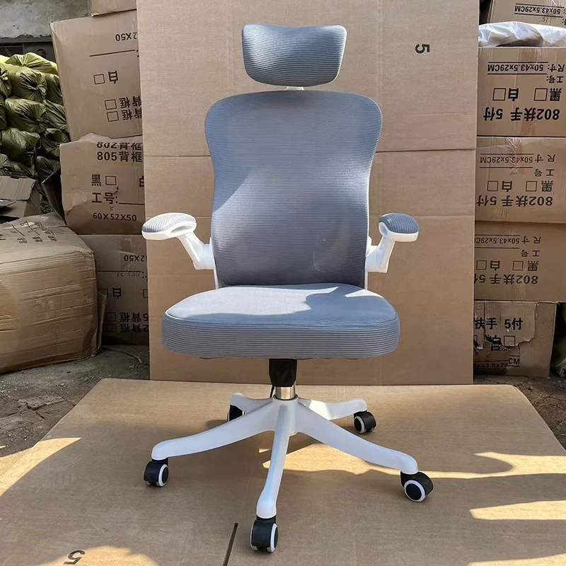 Comfortable Free Sample Cheap Home Style Swivel High Back Mesh Ergonomic Office Chair with chrome frame