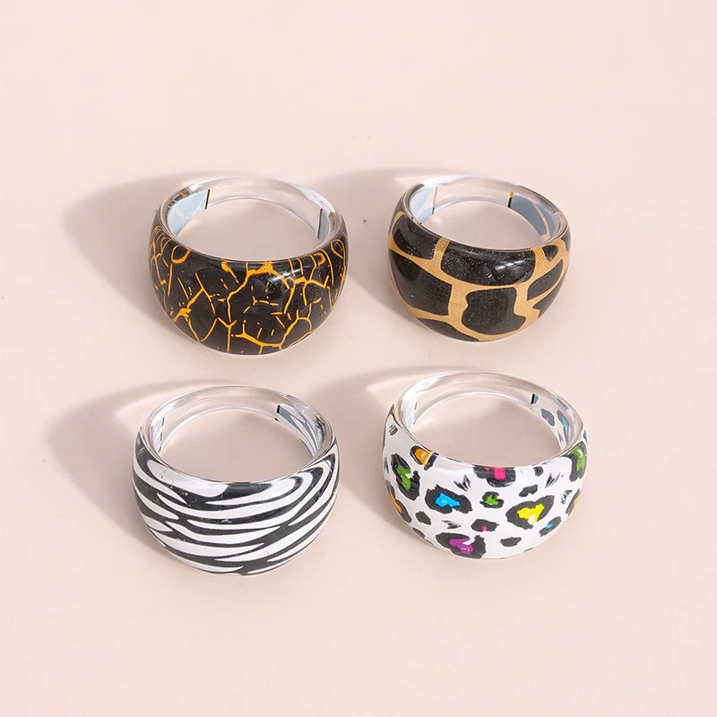 Hot Sales Simple and Fashionable Couple Plastic Ring