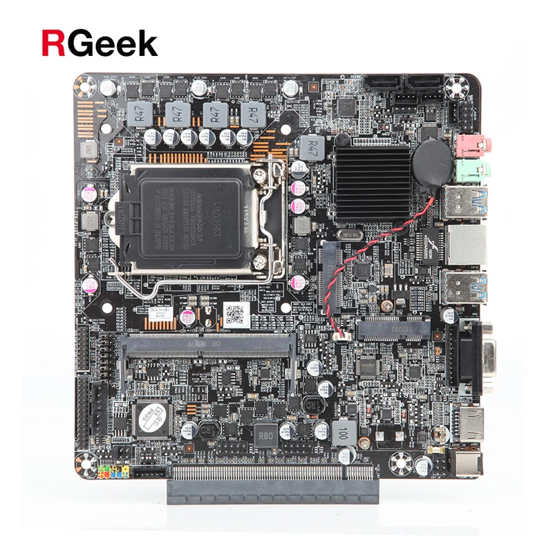  RGeek H110 LGA1151 PC PICO Mini ITX DDR4 материнская плата с PCIE X 16