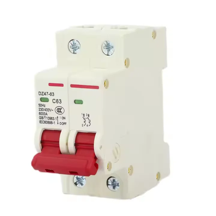 Мини-выключатель Easun Power DC AC MCB 1P 2P 3P 4P 25A 63A 200ACurve B C D Миниатюрный Выключатель трехполюсный