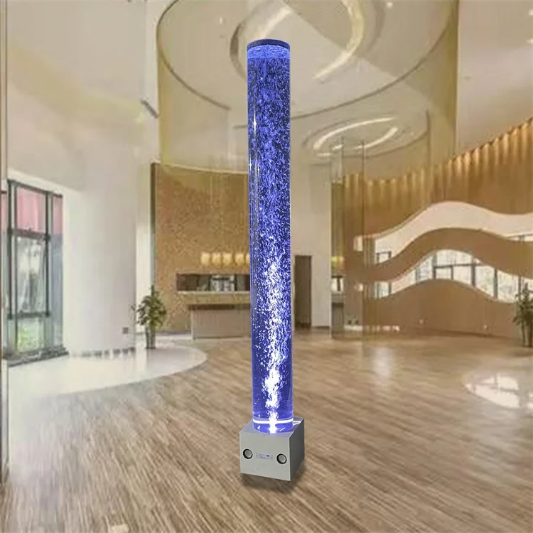 High Quality Home Decor Acrylic Water Column Sensory Bubble Tube Lamp for Home & Office Lobby Decoration