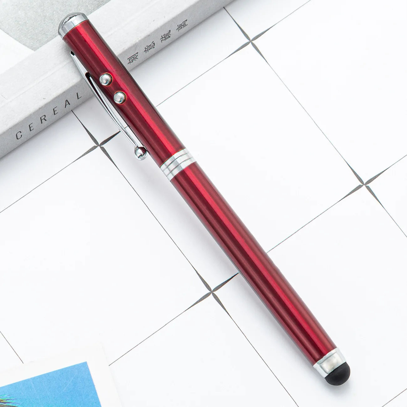 Lightweight Office Signature Ballpoint Pen Multifunctional 1.0mm Metal Capacitor Ballpoint Pen