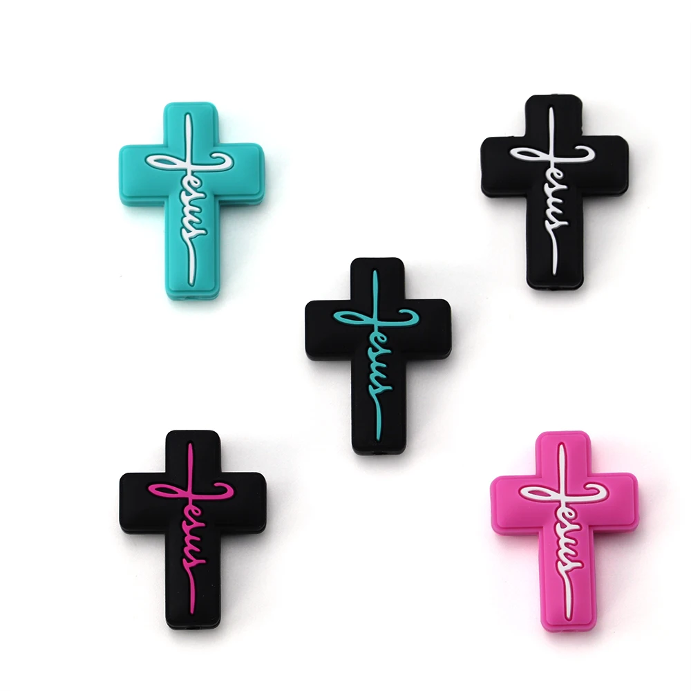 Bpa Free Baby Chewing Teething Pet Doctor Focal Beads Food Grade Silicone Dog Hairstylist Focal Beads for Keychain  Making