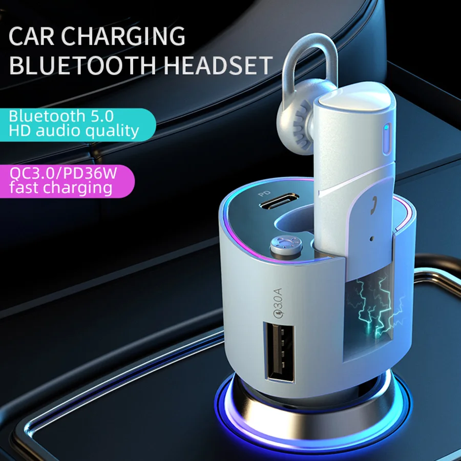 Car Charger Fast Charge Wireless Earbuds Bluetooth Earphone Headphones Universal