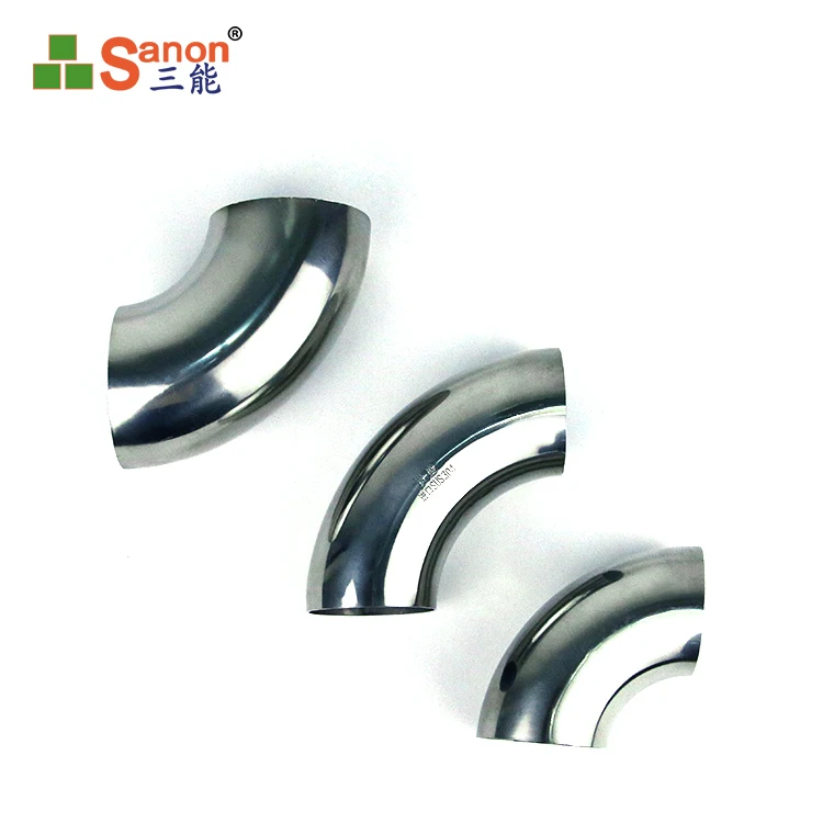 Handrails tube 38mm mirror finish 304/316 steel fitting ss316 elbow 90 degree