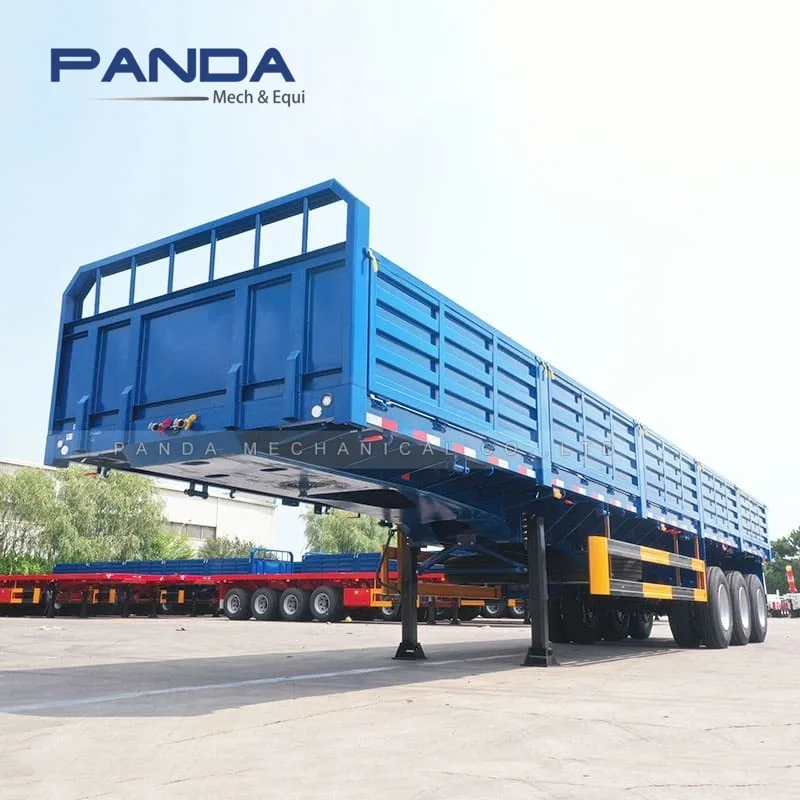Fuwa tri axles 40ft 12m dropside panel trailer side wall semi trailer for sale