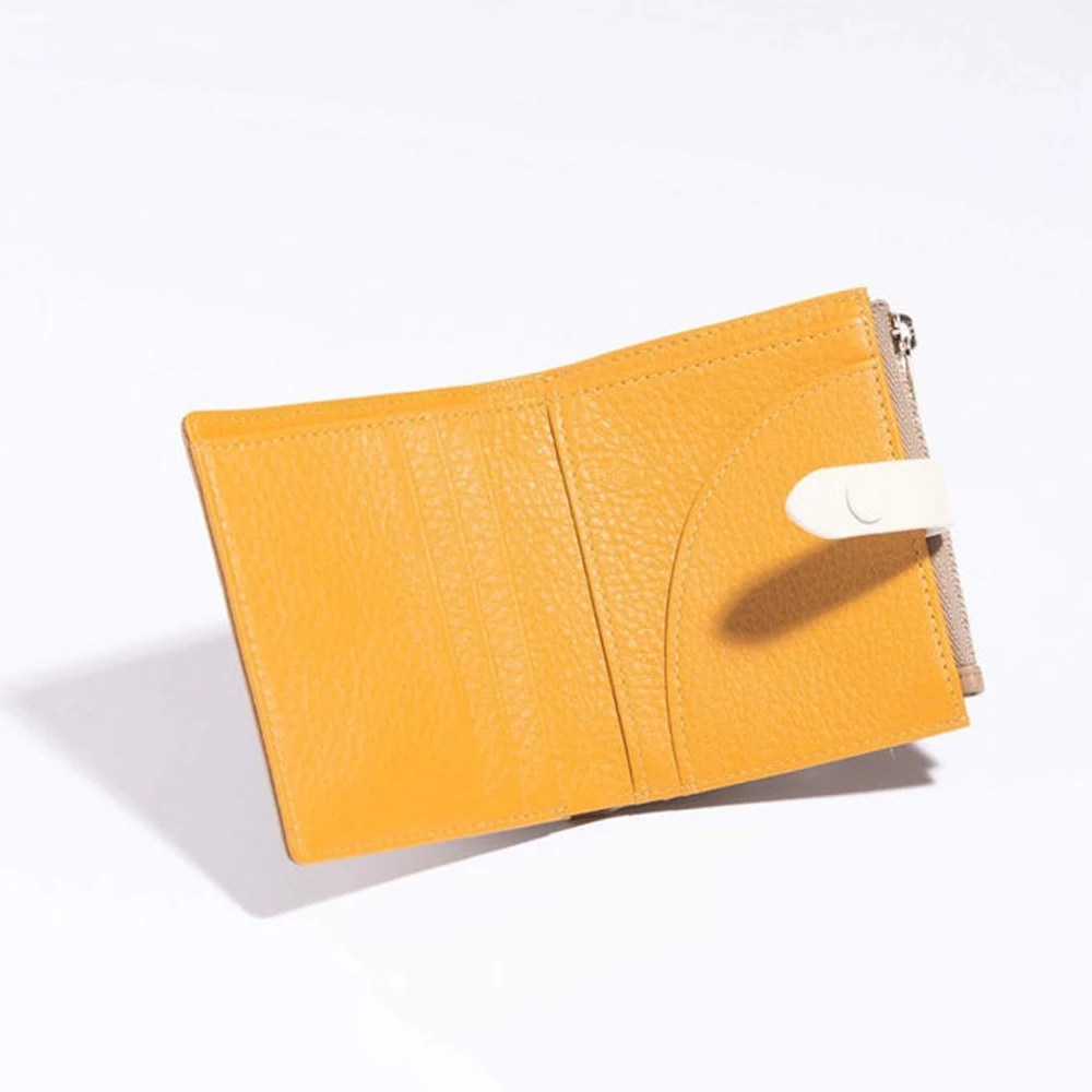 Оптовая продажа, Модные Винтажные женские маленькие дизайнерские кожаные кошельки с держателем для карт на молнии