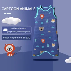 OEKO certificate children 1.5 tog Spring Autumn vest cotton warm anti-kick baby sleeping bags