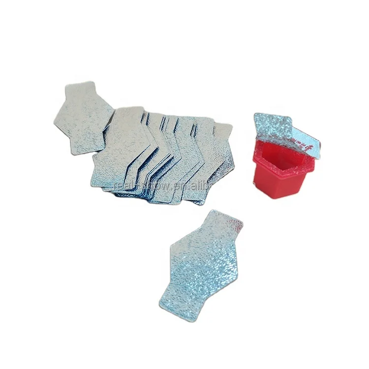 Aluminum Foil Plastic Sealing Lids For Yogurt Cups Coated With PP film