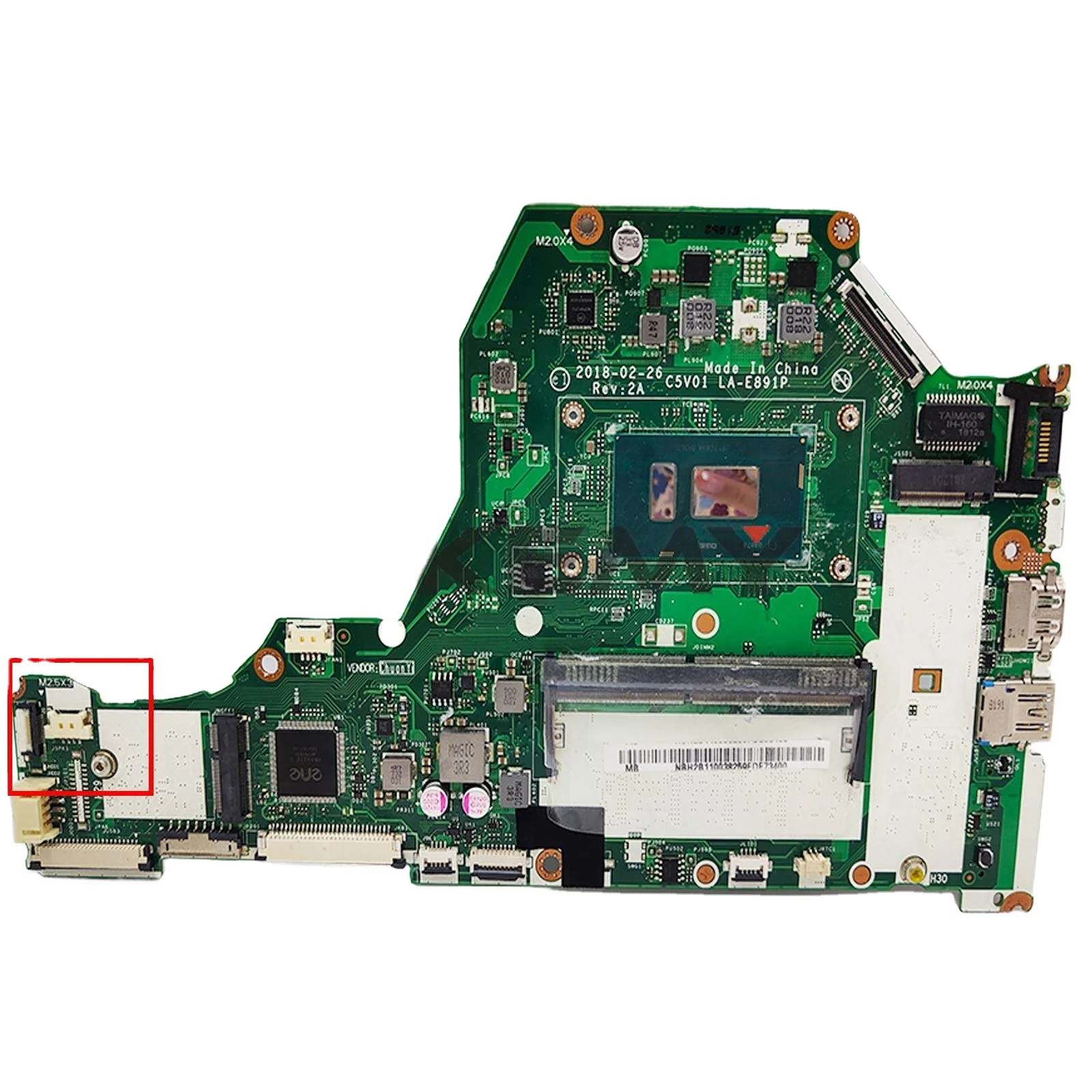 C5V01 LA-E891P FOR Acer Aspire A315-53 A515-51 A515-51G A615-51 Notebook Computer Motherboard I3 I5 I7 100%