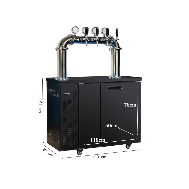 
Used high quality dispenser for beer, 4 taps door shape beer dispensing machine 