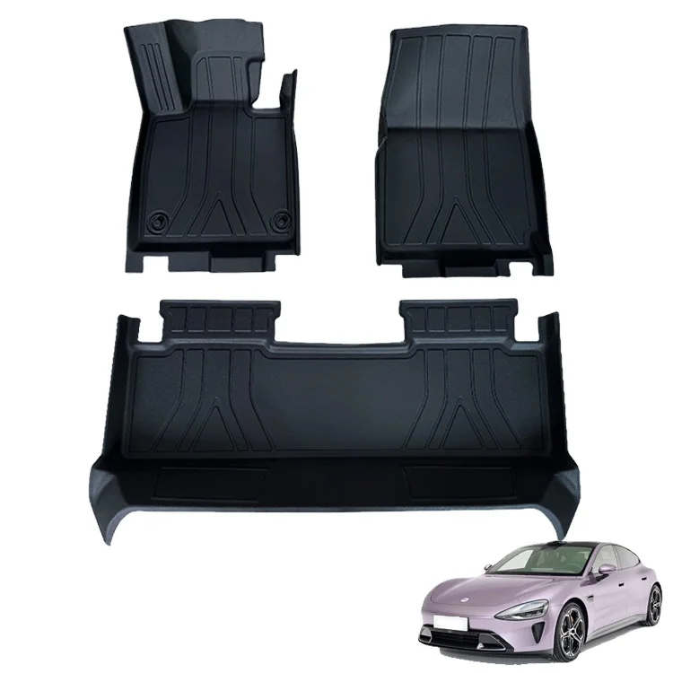 Car Interior Car Accessory 4 Piece Universal TPE Car Floor Mats Custom Logo Automotive Luxury Rug Teppich Floor Mats