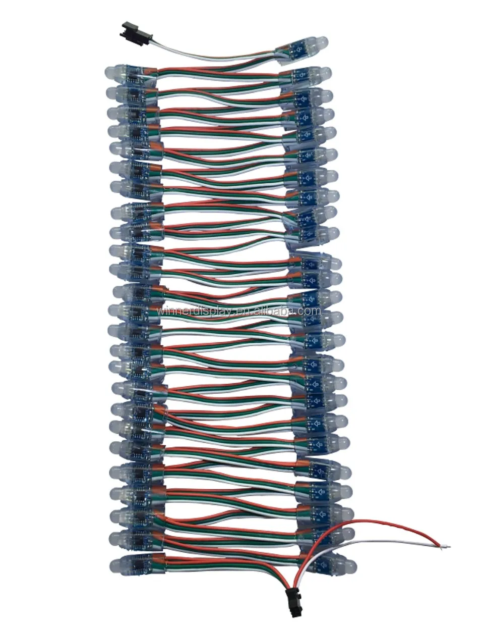 WS2811 1903 1904 12mm high bright digital RGB LED 5V string light individually addressable waterproof full color led pixel light