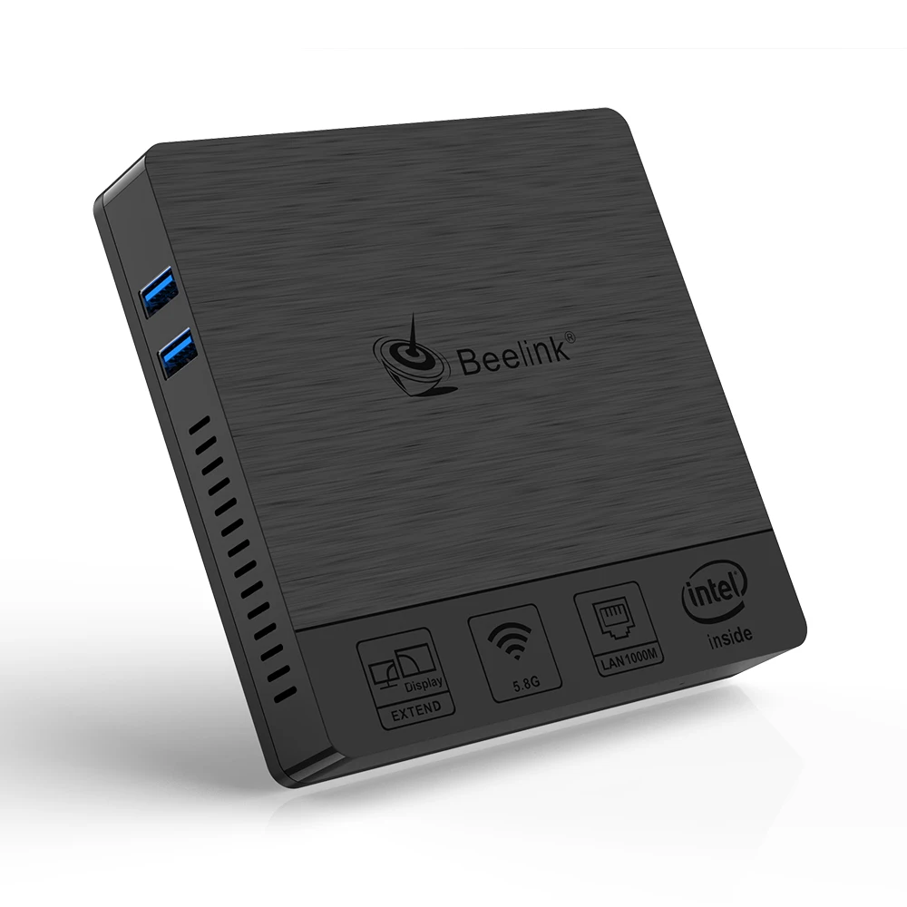  Четырехъядерный процессор Intel Atom x5-Z8500 Мини ПК DC 12V Beelink BT4 Windows10 оs 4 Гб ОЗУ 64 ГБ * USB 3 0