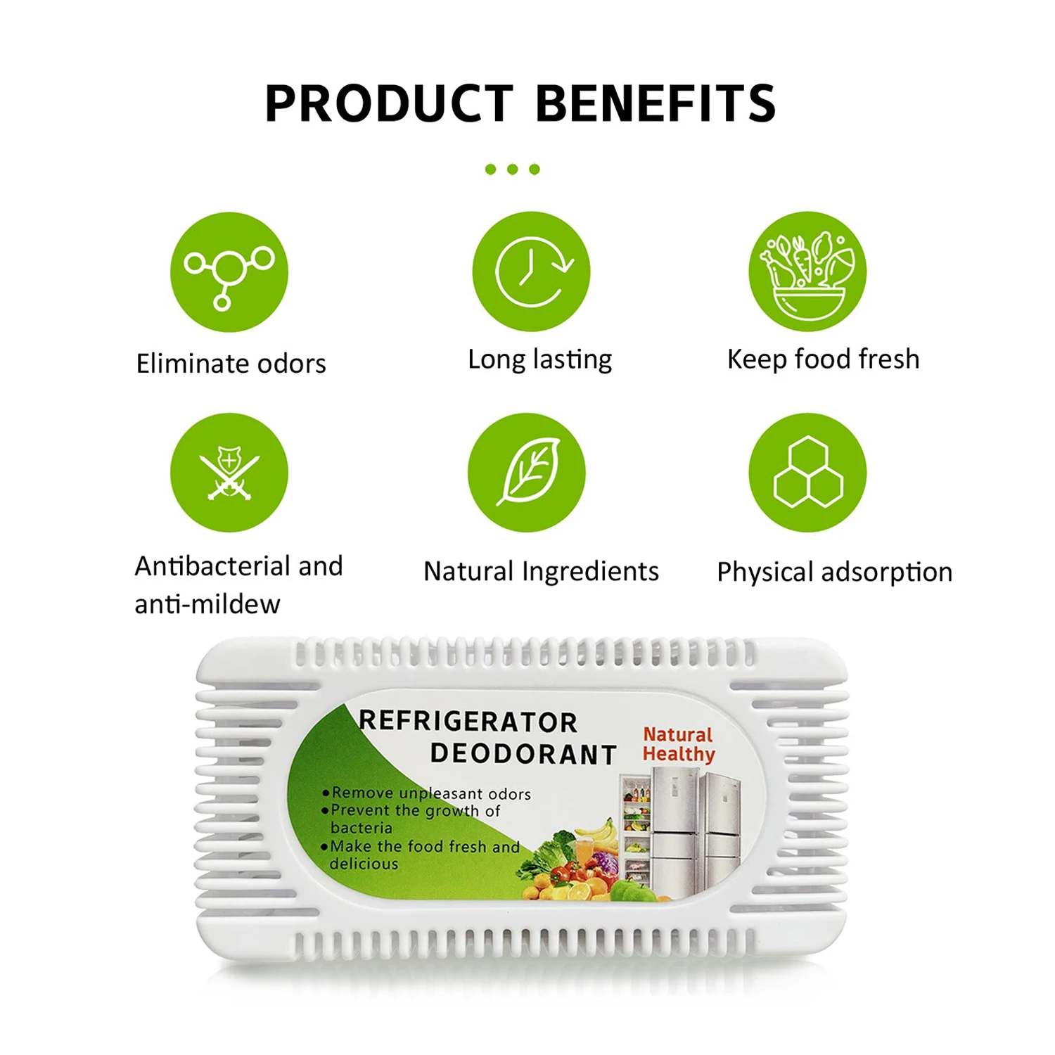 Private Label Activated Deodorant Natural Smell Remover Carbon Box Fridge Deodorizer Refrigerator