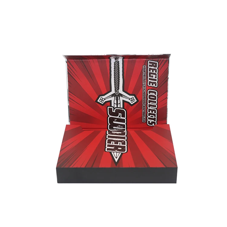 Wholesale video cassette magnetic closure paper box magnetic foldable box