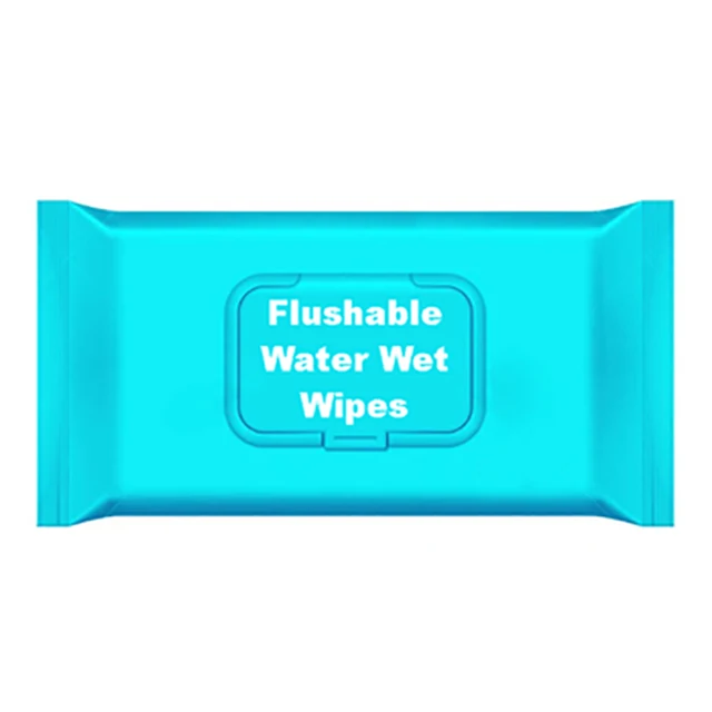 Disposable flushable wet wipes