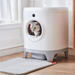 2022 Wholesale Hidden Cat Litter Box New Smart Large Cat Litter Box New Luxury  Automatic Cat Litter Box Hinged Top