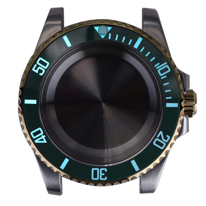 Hot Sale Luxury Watch Case Kit Case Luminous Black Bezel Parts For Seiko Nh35 Nh36/38 Eta 2824 Miyota 8215 Movement Dial 28.5mm