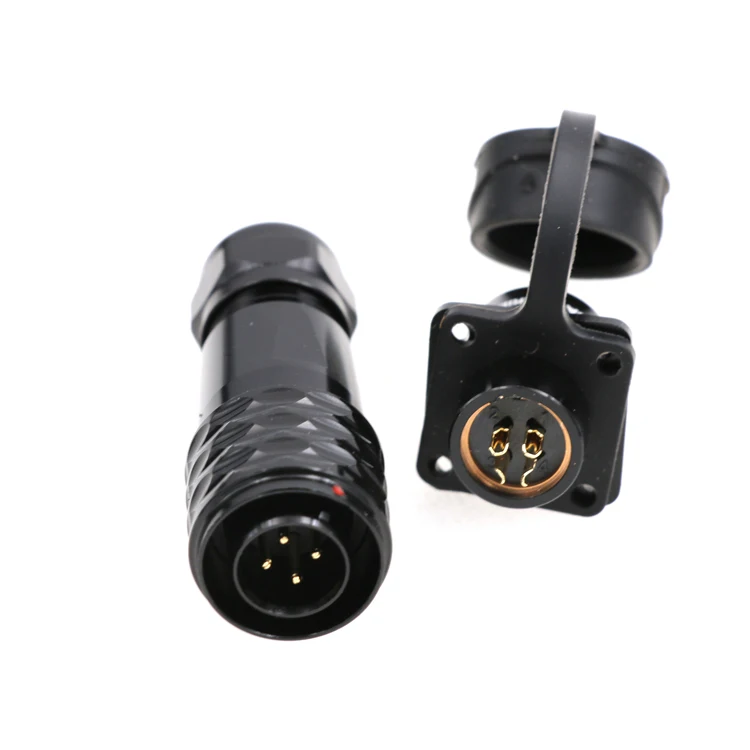 New Arrive Waterproof IP67 Automotive Male Female Panel Mount Plug Socket WEIPU SA12 4 Pin Aviation Connector