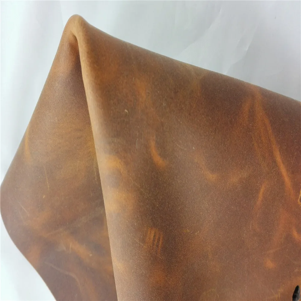 GOTAN 100% Cowhide Naturally Cowskin Crazy Horse Leather Genuine Leather for Bag Shoes