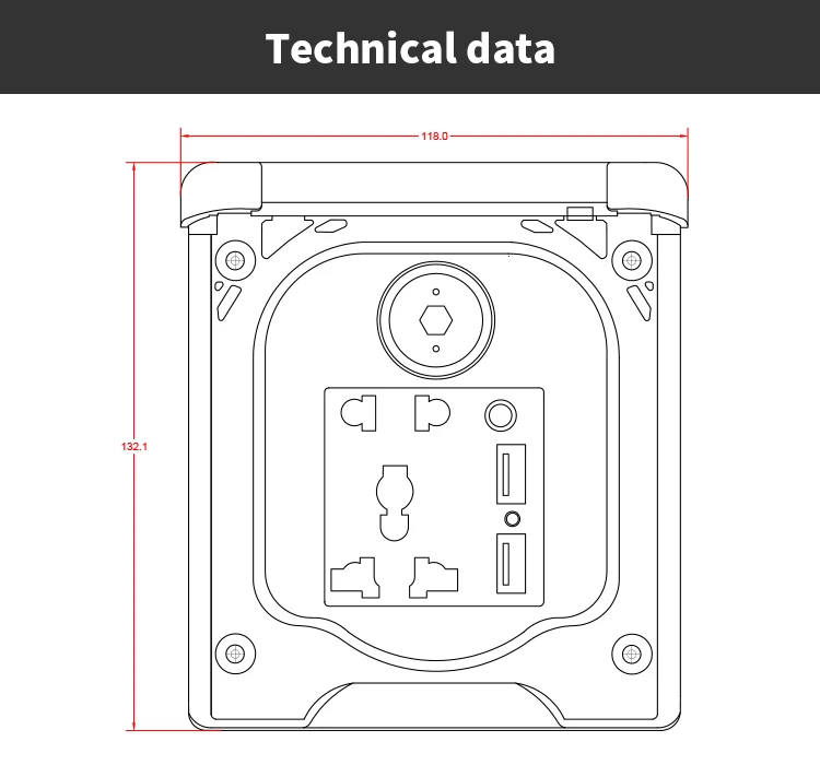 Hot Sales 2023 Outdoor Power Outlet of RV Exterior Accessories