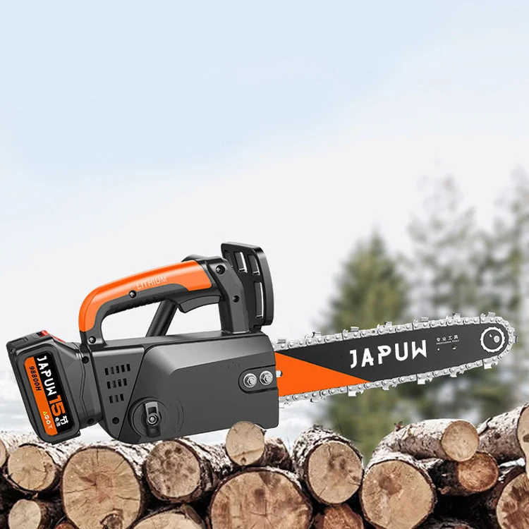 Rechargeable Power Tools Cordless Electric Starter Chain Saw Gasoline Chain Saw Woodworking Cutting Machine