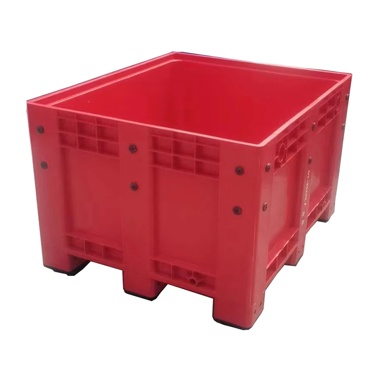 600 liter Australia large size capacity uncollapsiable stackable plastic pallet box used for fruit and vegetable