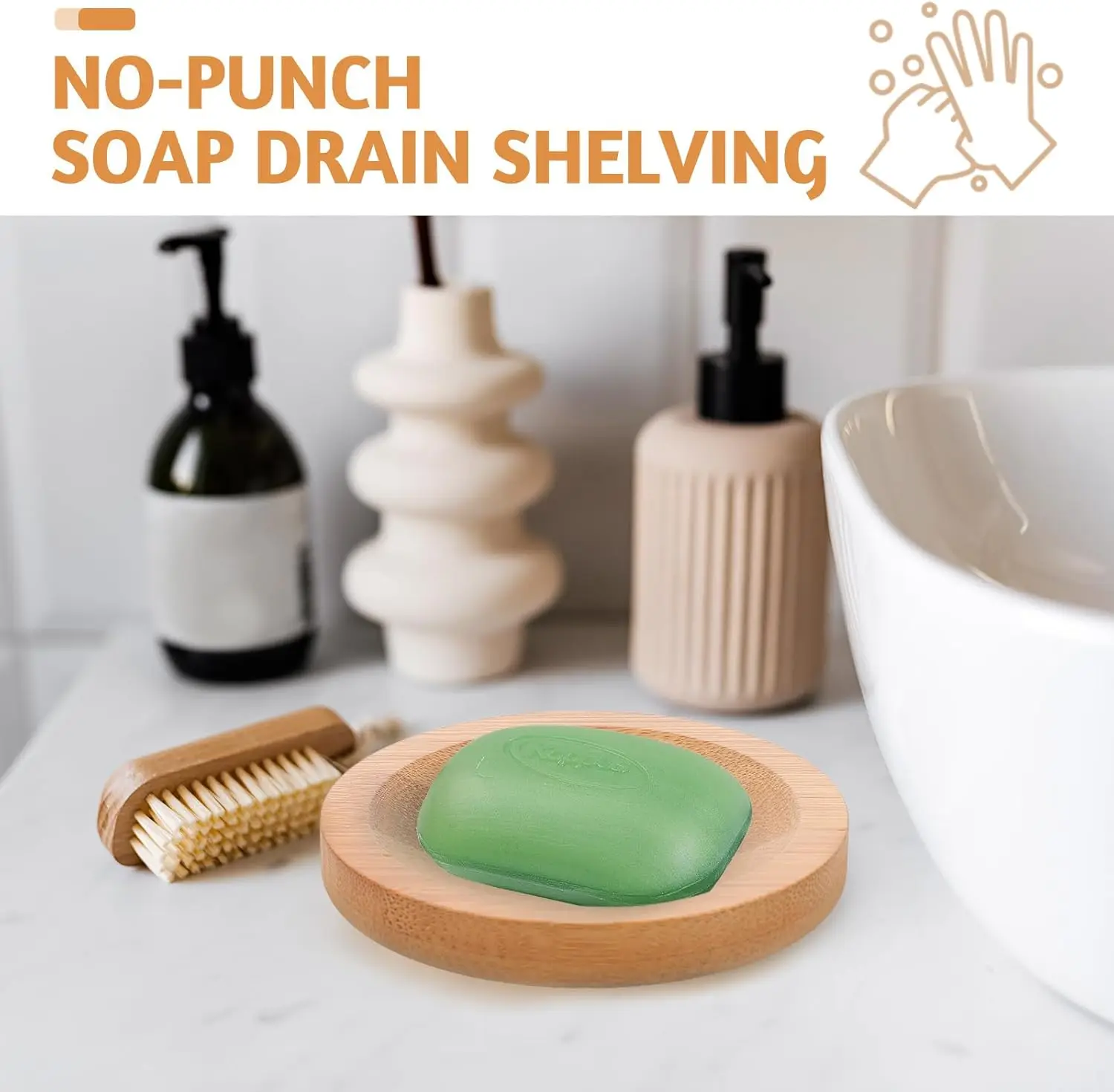 Wholesale Portable Bamboo Soap Dish Bathroom Wooden Soap Box Tray Holder Container With Drain