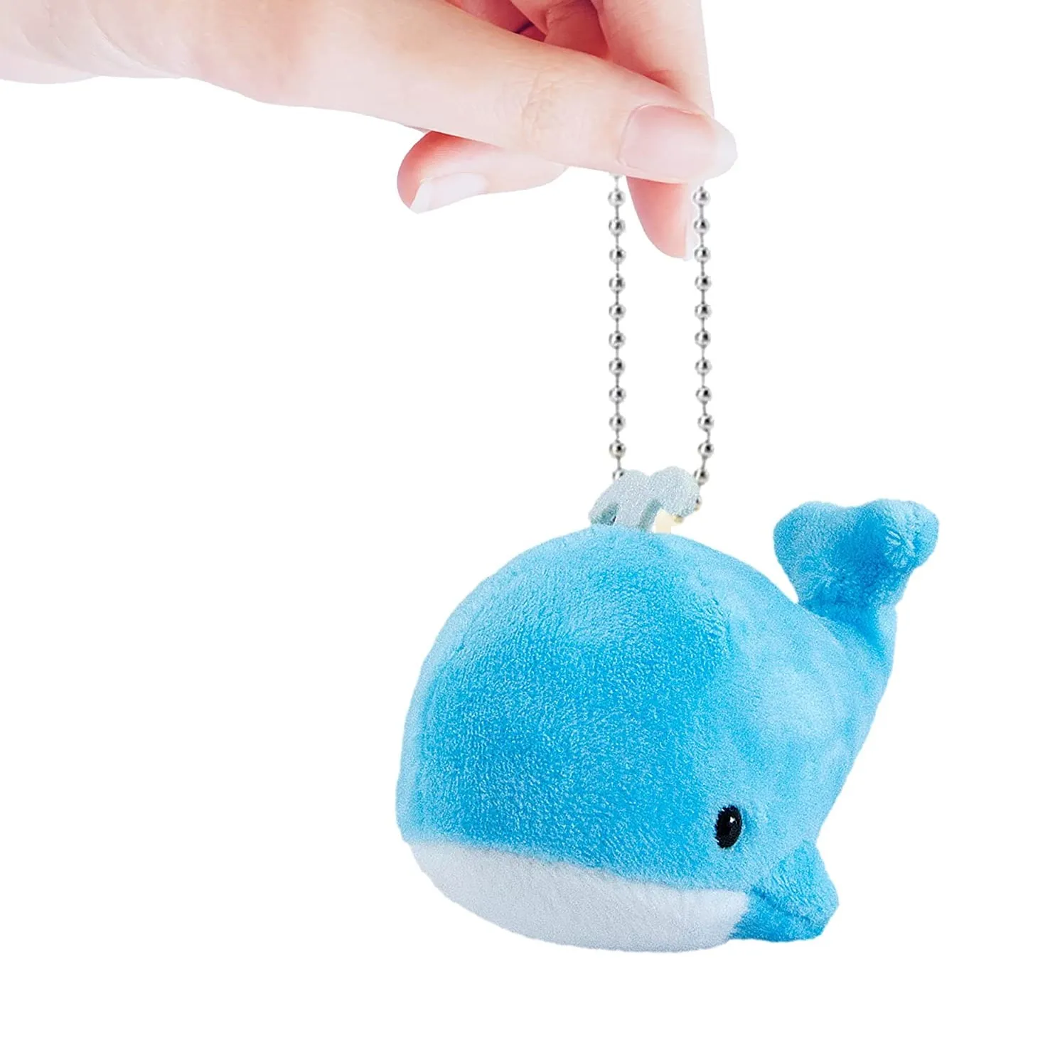 Small backpack keychain animal whale plush toy stuffed decorate key ornament wholesale soft animal small doll