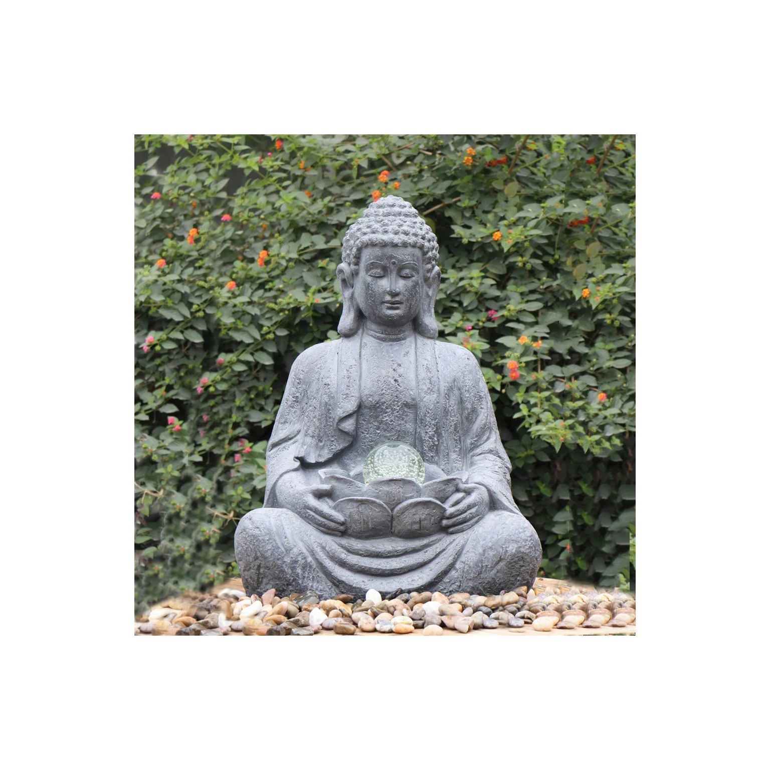 Manufacturer Wholesale Statue For Outdoor Garden Decoration Fiberglass Large-fiberglass-christmas-decoration Buddha Sculpture