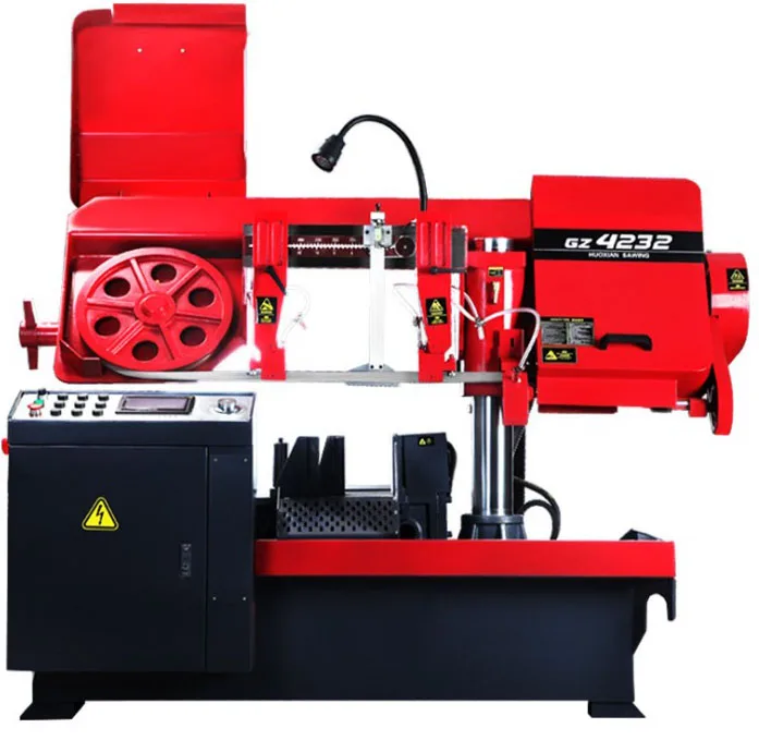 fully automatic double column steel cutting band saw horizontal machine manufacturers